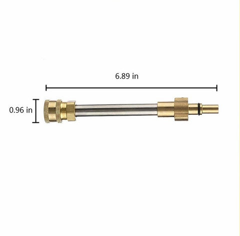 PCC D105 Foam Lance Adapter Extension For Bosch AQT | 1/4" Quick Connect Fitting