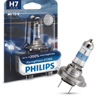 Philips H7 RacingVision GT200 Halogen Headlight Bulb 12V 55W | Up to 200% Brighter | 3500K