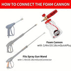 Bear Force Brass Foam Cannon 1L Inlet - 1/4" Quick Connect