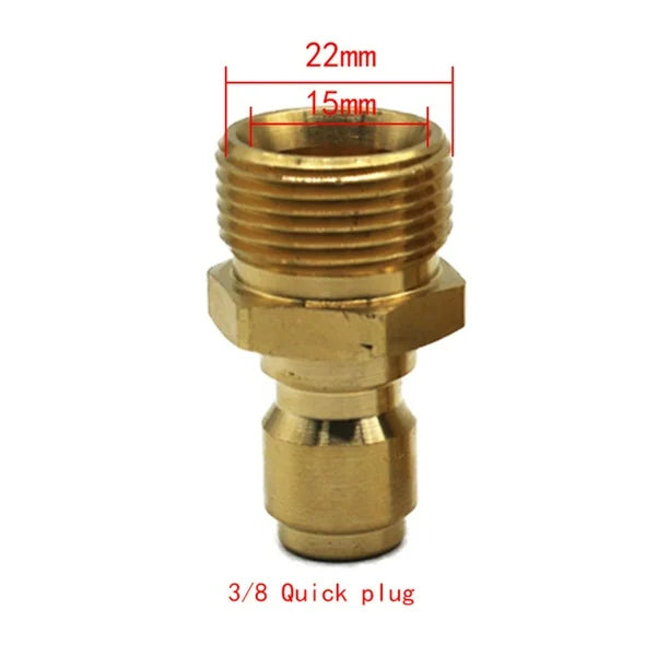 PCC D120 M22/15 Male to 3/8" Quick Connect Plug