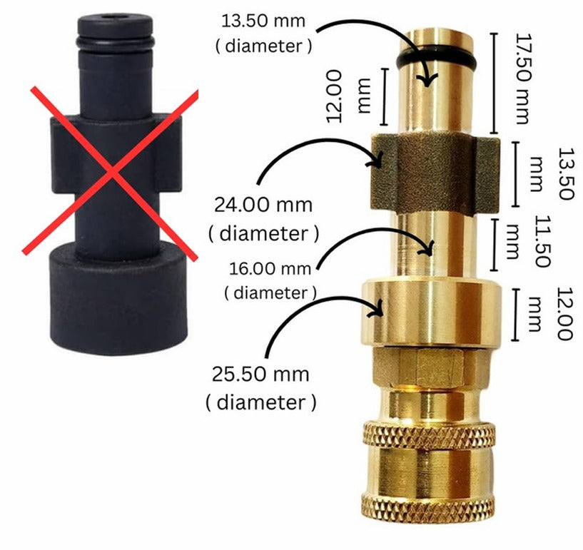 PCC D98 Foam Cannon Adapter For DYLECT & High Pressure Washers – 1/4" Quick Connect