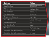 UltraGuard Paint Protection Film, TPU Instant Healing Black Gloss, 190µm, 5-Year Warranty