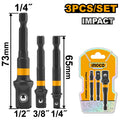 INGCO AMN365A01 Impact 3Pcs Socket Adaptor Set