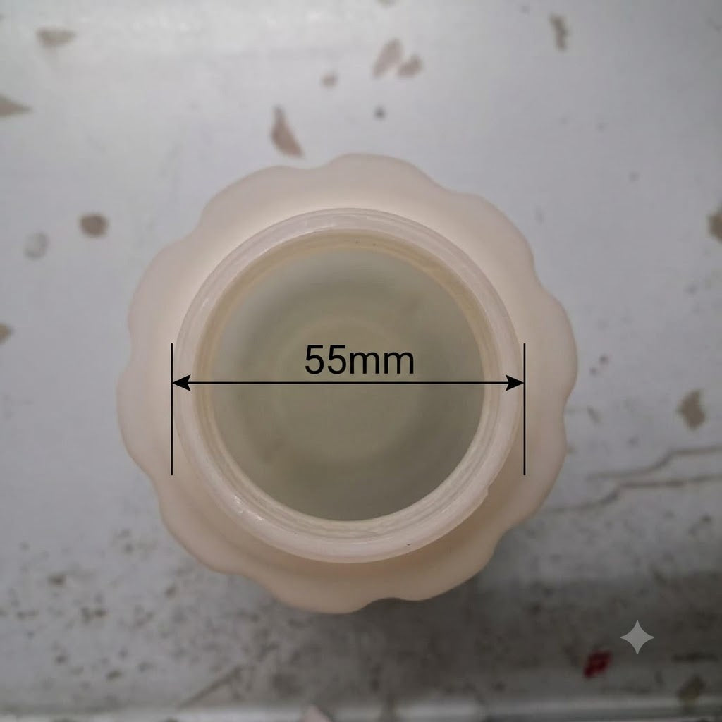 PCC Spare Cap for Ultimate & D90 Foam Cannon – Replacement Top Cap with Brass Thread, Dia 55mm
