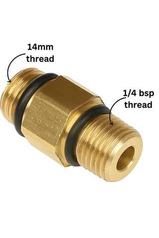 PCC D25 Foam Gun 1/4 BSP to M14 Adapter Quick Connect