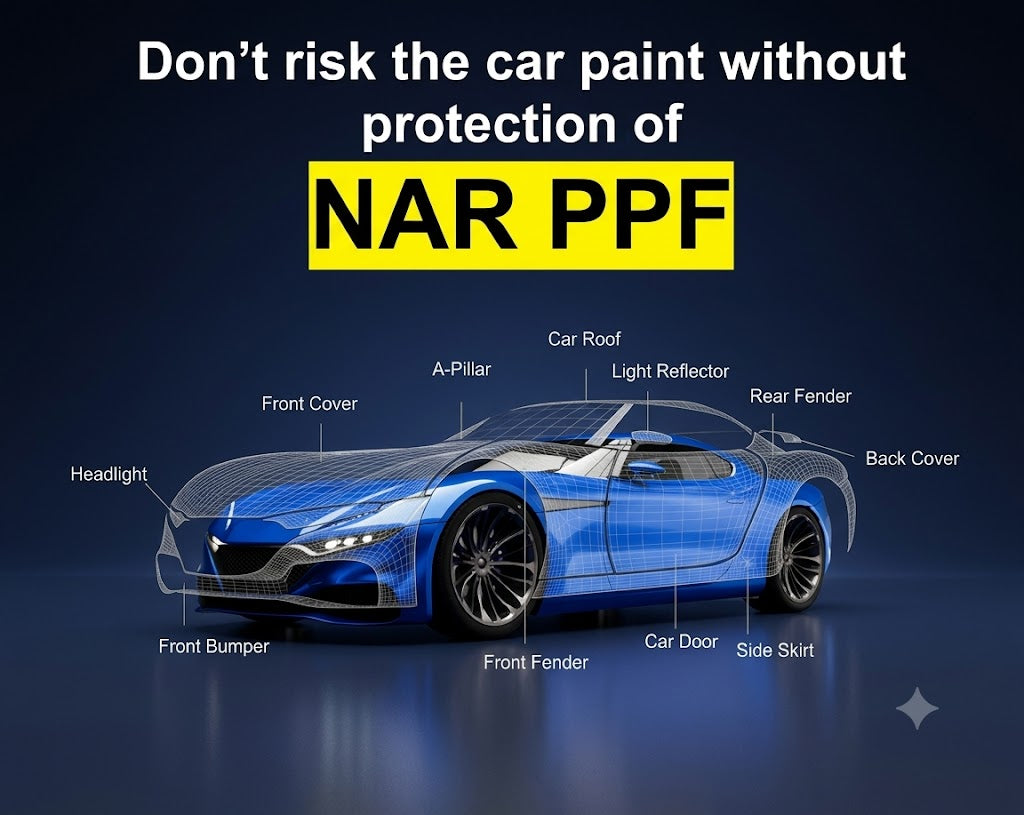 NAR N1 Heat Self-Healing Paint Protection Film (PPF) | 190um High Gloss Clear TPU Film