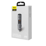 Baseus Energy Column Car Wireless MP3 Charger (PPS Quick Charger) Dark Grey (CCNLZ-C0G) - Planet Car Care