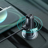 Baseus Energy Column Car Wireless MP3 Charger (PPS Quick Charger) Dark Grey (CCNLZ-C0G) - Planet Car Care