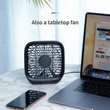 Baseus Foldable Vehicle-Mounted Backseat Fan White (CXZD-01) - Planet Car Care