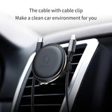 Baseus Magnetic Air Vent Car Mount Mobile Holder With Cable Clip - Planet Car Care