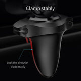 Baseus Magnetic Air Vent Car Mount Mobile Holder With Cable Clip