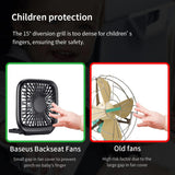 Baseus Foldable Vehicle-Mounted Backseat Fan White (CXZD-01) - Planet Car Care