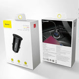 Baseus Circular Plastic Car Charger | PPS | USB A+C 2-In-1 30W Car Charger (CCALL-YS01) - Planet Car Care