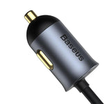 Baseus Share Together 2X USB / 2X USB Type C Car Charger 120W PPS Charger Grey (CCBT-A0G) - Planet Car Care