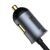 Baseus Share Together 2X USB / 2X USB Type C Car Charger 120W PPS Charger Grey (CCBT-A0G) - Planet Car Care