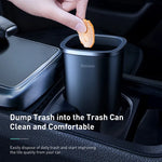 Baseus Dust-Free Vehicle-Mounted Trash Can Dustbin For Car (CRLJT-A01)