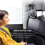 Baseus Foldable Vehicle-Mounted Backseat Fan White (CXZD-01) - Planet Car Care