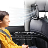 Baseus Foldable Vehicle-Mounted Backseat Fan White (CXZD-01) - Planet Car Care