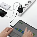 Baseus Gan2 Pro Dual Type-C + USB Quick Charger 65W [Eu Plug] + Type-C To Type-C (CCGAN2P-B01) - Planet Car Care