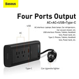 Baseus In-Car Inverter 150W (110V US/Jp) Black (CRNBQ-01) - Planet Car Care