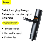 Baseus Energy Column Car Wireless MP3 Charger (PPS Quick Charger) Dark Grey (CCNLZ-C0G) - Planet Car Care
