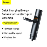 Baseus Energy Column Car Wireless MP3 Charger (PPS Quick Charger) Dark Grey (CCNLZ-C0G)