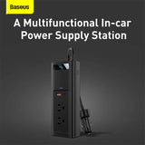 Baseus In-Car Inverter 150W (110V US/Jp) Black (CRNBQ-01) - Planet Car Care