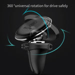 Baseus Magnetic Air Vent Car Mount Mobile Holder With Cable Clip