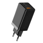 Baseus Gan2 Pro Dual Type-C + USB Quick Charger 65W [Eu Plug] + Type-C To Type-C (CCGAN2P-B01) - Planet Car Care