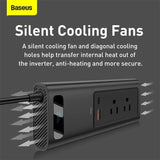Baseus In-Car Inverter 150W (110V US/Jp) Black (CRNBQ-01) - Planet Car Care
