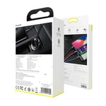 Baseus Digital Display Dual USB 4.8A Car Charger 24W With 3-In-1 Data Cable (TZCCBX-0G) - Planet Car Care