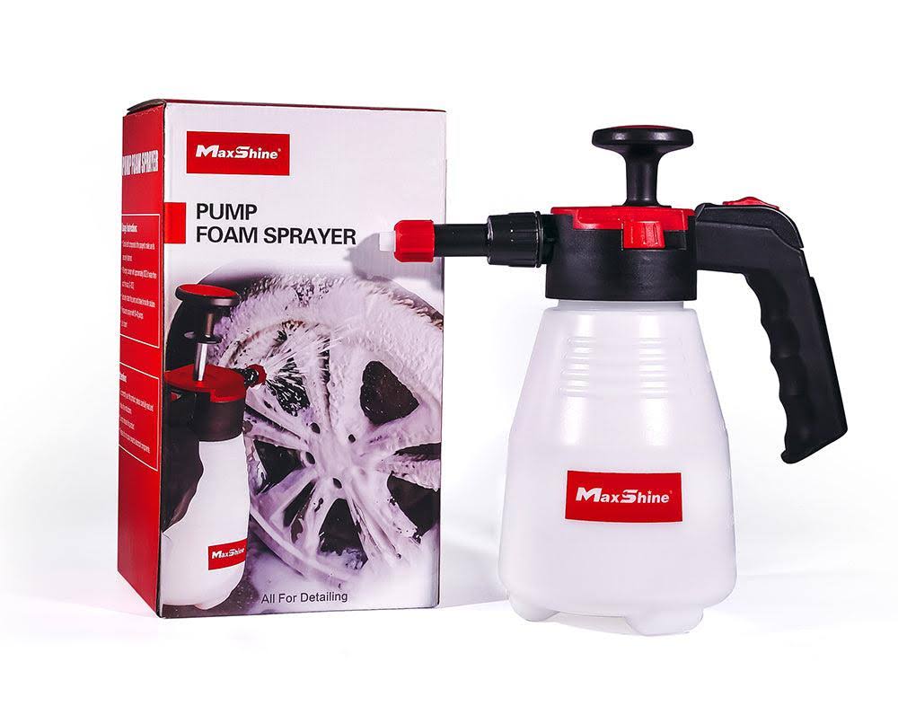 MaxShine Hand Pressure Foam Sprayer – Thick Foam Pump Bottle 1.5L