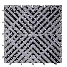 PCC Car Wash Floor Mat Tile, 40x40cm (1.72 sq. ft), Thickness 30mm, Type1 (4Way)