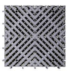 PCC Car Wash Floor Mat Tile, 40x40cm (1.72 sq. ft), Thickness 30mm, Type1 (4Way)