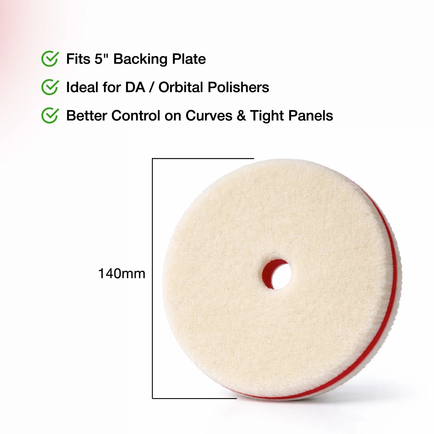 Menzerna Orbital Heavy-Cut Wool Pad 5.5"