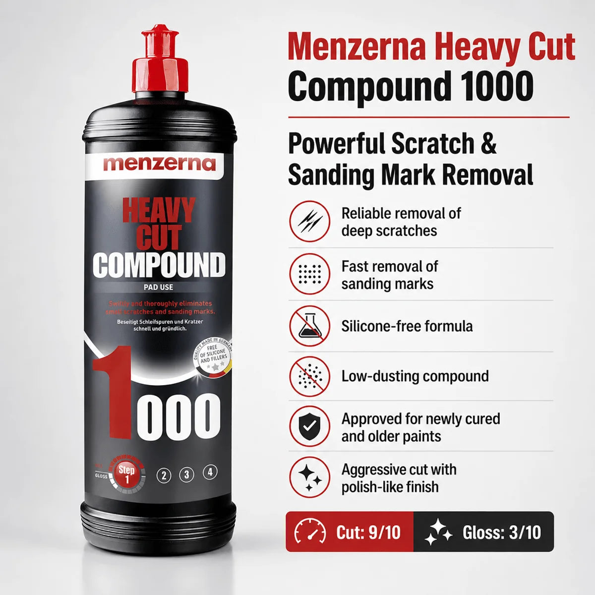 Menzerna Heavy Cut Compound 1000, 1kg