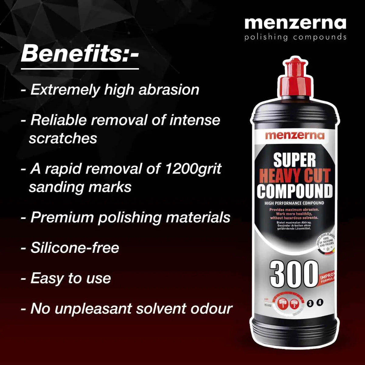 Menzerna Super Heavy Cut Compound 300, 1kg