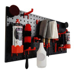 PCC Peg Board, Black, 90x40x2 cms - Planet Car Care