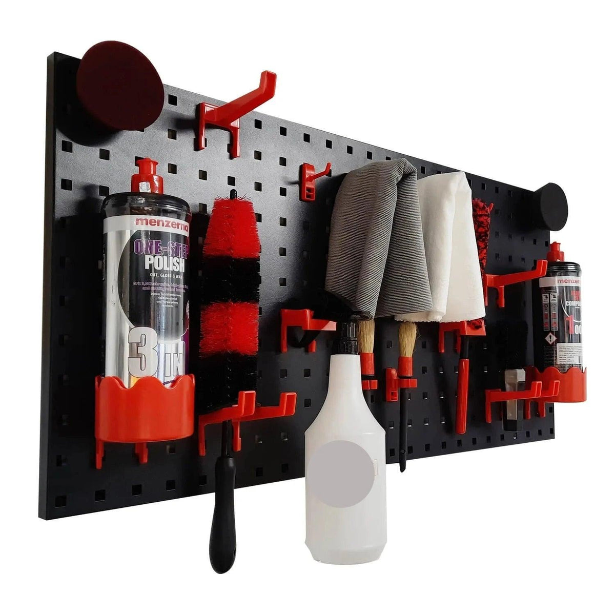 PCC Peg Board, Black, 90x40x2 cms - Planet Car Care