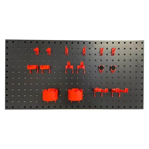 PCC Peg Board, Black, 90x40x2 cms - Planet Car Care