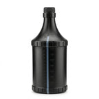 Planet Car Care 1L black plastic refill bottle with measurement markings for automotive detailing solutions