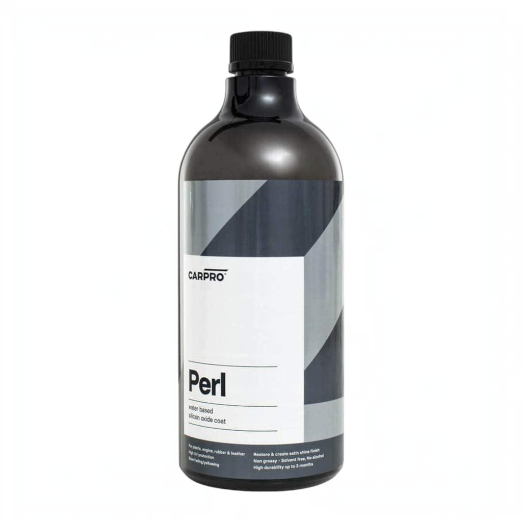 Planet Car Care CarPro Perl 1L bottle of water-based plastic, rubber, and leather dressing for UV protection
