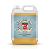 Planet Car Care Foam Fury concentrated snow foam car shampoo in a 5L translucent plastic jug with a blue label.