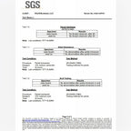 Planet Car Care SGS test report showing 9H pencil hardness and chemical resistance for Puris Jade Quartz coating