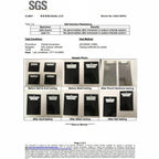 Planet Car Care SGS lab report showing salt, acid, and alkali resistance test results for Puris Jade Quartz coating