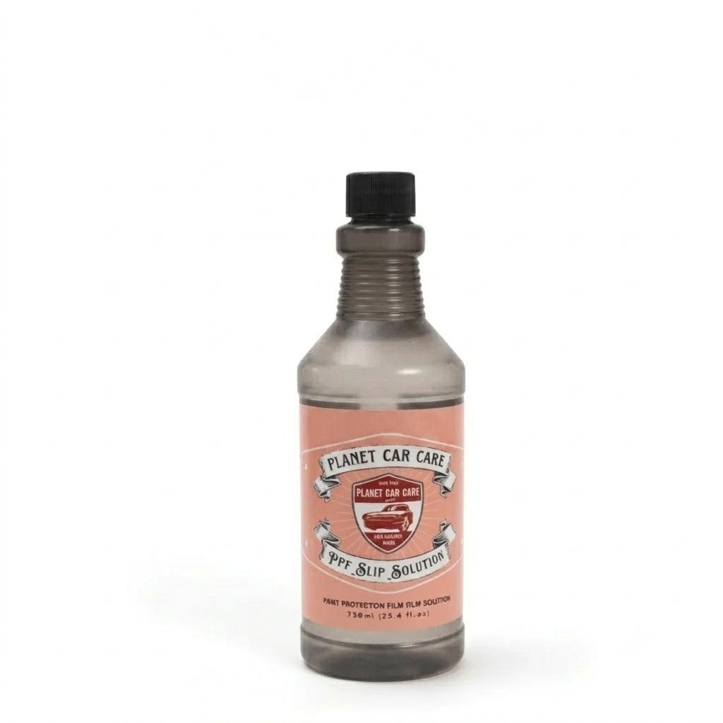 Planet Car Care 750ml PPF Slip Solution bottle for professional paint protection film and vinyl wrap installation.