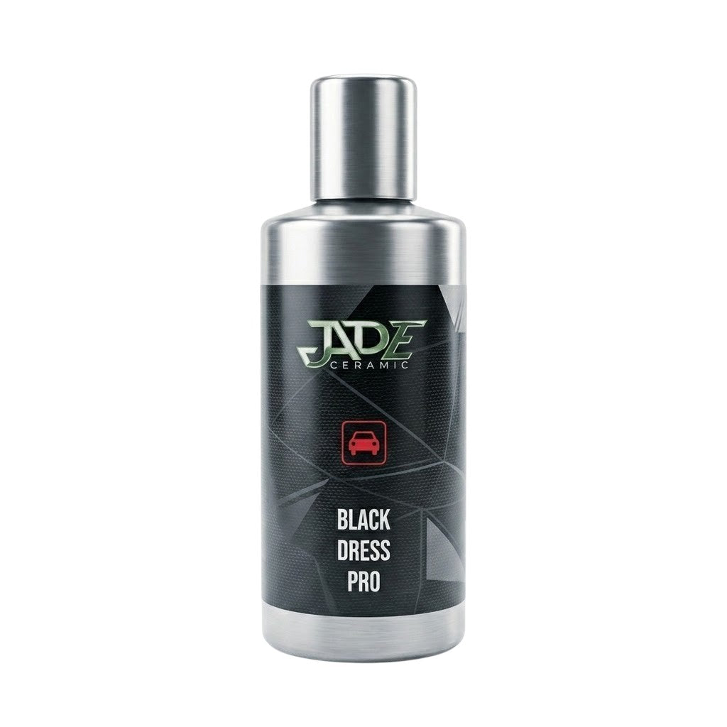 Planet Car Care Puris Jade Black Dress Pro ceramic coating bottle for black vehicle surfaces in a 200ml container.