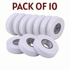 Planet Car Care pack of 10 white PVC electrical insulation tape rolls for wiring and component protection