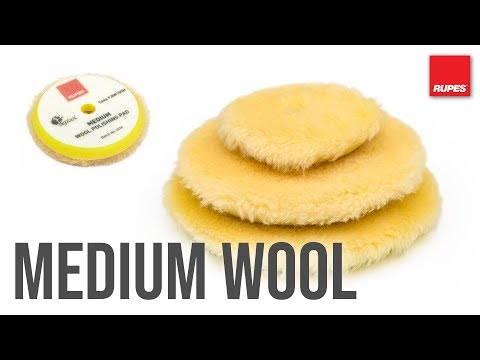RUPES 9.NW160M Medium Wool Polishing Pad, 150/170 mm, 6"