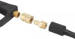 PCC D08 QRC Brass Quick Connect Adapter Set – M22 x 15 (Male & Female)